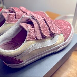 Toddler girl glitter vans